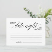 日付ナイトカードテンプレート、日付ナイトアイディア (スタンド正面)