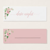 日付ナイトブライダルシャワーおもしろいフローラカード (正面&裏面)