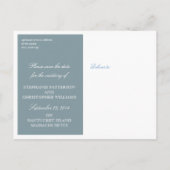 日付ナンタケットのブ結婚ランポイントライトを保存 案内ポストカード (裏面)