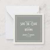 日付ニュース紙のフ結婚ラットノートカードの保存 ノートカード (正面)