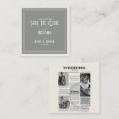 日付ニュース紙のフ結婚ラットノートカードの保存 ノートカード (正面/裏面)