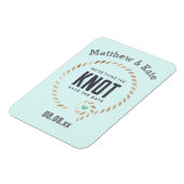 日付ノットの保存スタイル カスタム マグネット (左側)