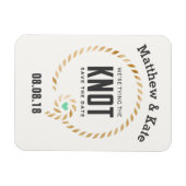 日付ノットスタイルのお知らせを保存 マグネット (横)