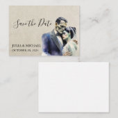 日付ハロウィーンフランケンシュタイン花嫁を保存 ノートカード (正面/裏面)