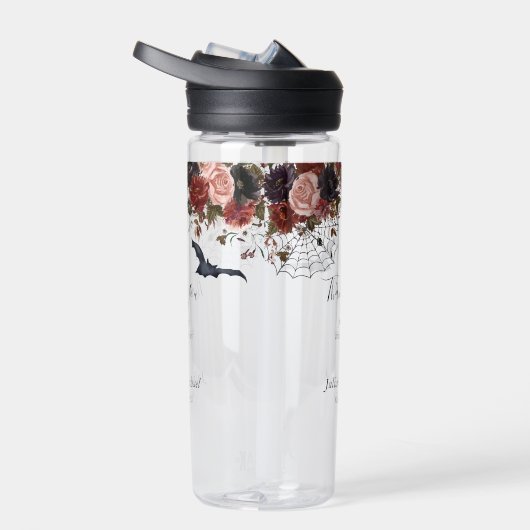 日付ハロウィーン秋の結婚式水の色を保存 ウォーターボトル (右面)