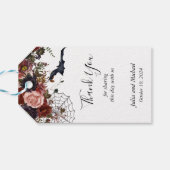 日付ハロウィーン秋の結婚式水の色を保存 ギフトタグ (裏面横)