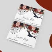 日付ハロウィーン秋の結婚式水の色を保存 ノートカード