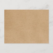 日付ハンドスクリプトのフォトクラフトを保存素朴する 案内ポストカード (裏面)