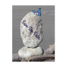 日付バタフライポストカードの保存