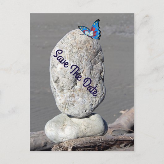 日付バタフライポストカードの保存 案内ポストカード (正面)