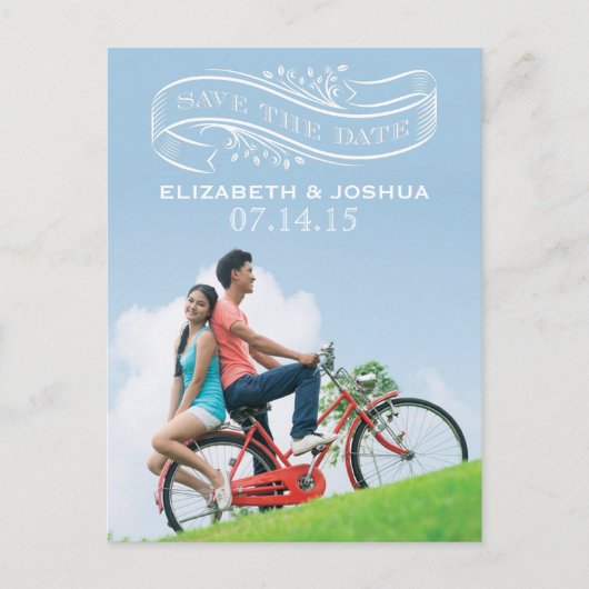 日付バナーポストカードの保存 案内ポストカード (正面)