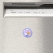 日付バニーラビットカップル磁石を保存 マグネット (インサイチュ (食洗機))