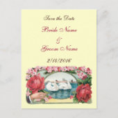 日付バラとスカスタムワンスはがきを保存する 案内ポストカード (正面)