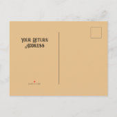 日付パーソナライズされたの保存 インビテーションポストカード (裏面)