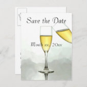 日付パーソナライズされたの保存 案内ポストカード (正面/裏面)