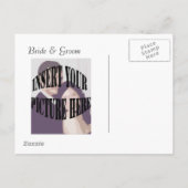 日付パーソナライズされたの保存 案内ポストカード (裏面)