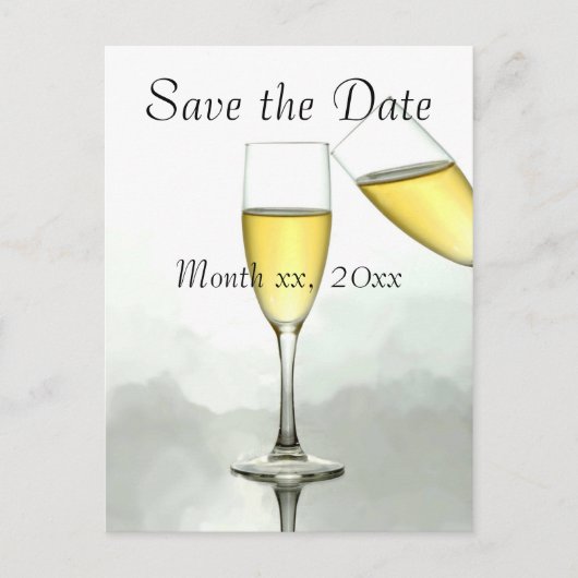 日付パーソナライズされたの保存 案内ポストカード (正面)