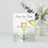 日付パーソナライズされたの保存 案内ポストカード (スタンド正面)