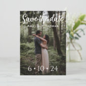 日付パーソナライズされた招待状の保存 招待状 (スタンド正面)