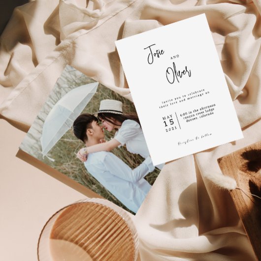 日付パーソナライズされた結婚式招待状の保存 招待状