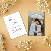 日付パーソナライズされた結婚式招待状の保存 招待状