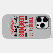 日付パーソナライズされた誕生日の凡例生まれ Case-Mate iPhoneケース (裏面 (横))