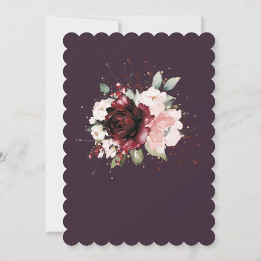 日付パーソナライズされた80番目の誕生日を保存 招待状 (裏面)