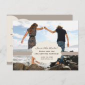 日付ビーチスタイルの保存 案内ポストカード (正面/裏面)