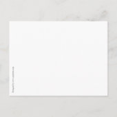 日付ピンクの椿の花カードを保存 案内ポストカード (裏面)