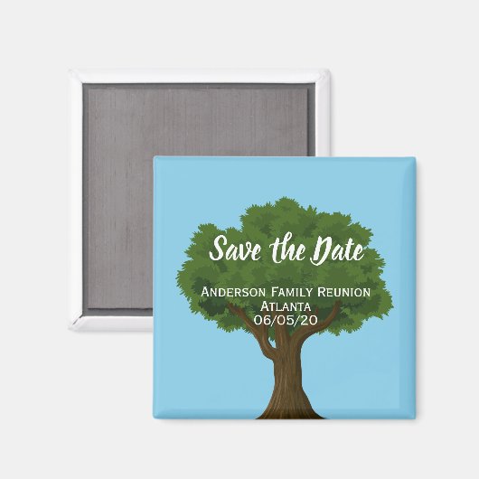 日付ファミリ懇親会の保存 マグネット (正面/裏面)