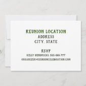 日付ファミリ懇親会デザインの保存 招待状 (裏面)