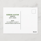 日付ファミリ懇親会デザイン葉書の保存 ポストカード (裏面)