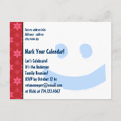 日付ファミリ懇親会赤白青V01Cの保存 案内ポストカード (裏面)