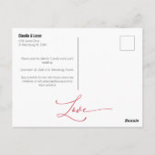 日付ファンシーの保存なし ポストカード (裏面)