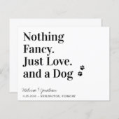 日付ファンシーカード以外に犬を愛するものはない (正面/裏面)