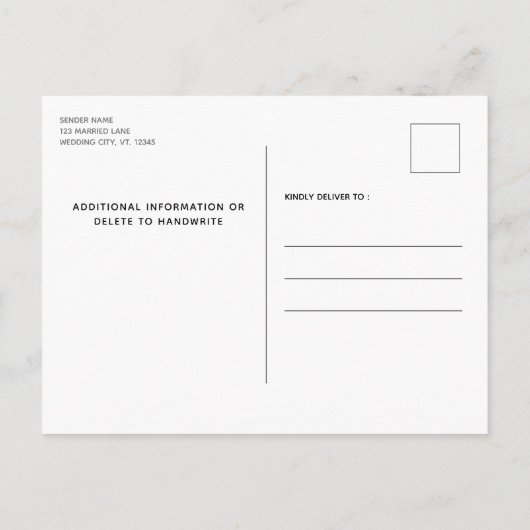 日付ファンシー以外に愛犬は何もない 案内ポストカード (裏面)