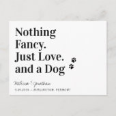 日付ファンシー以外に愛犬は何もない 案内ポストカード (正面)