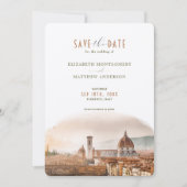 日付フィレンツェのイタリアの宛先を保存 招待状 (正面)