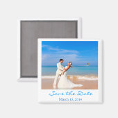 日付フォトスタイルマグネットの保存 マグネット (正面/裏面)