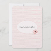 日付フォトフレームをハートに保存 招待状 (裏面)