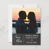 日付フォトマグネットの保存- 2 マグネット招待状 (正面)