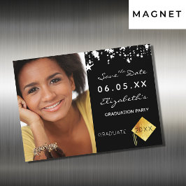 日付フォト卒業パーティー2025マグネットを保存