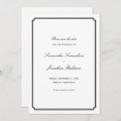 日付フォーマルの保存 招待状 (正面/裏面)