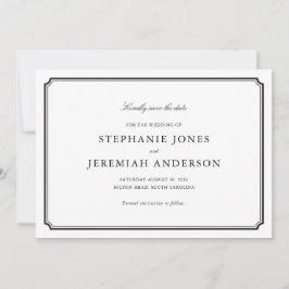 日付フォーマルの保存 招待状