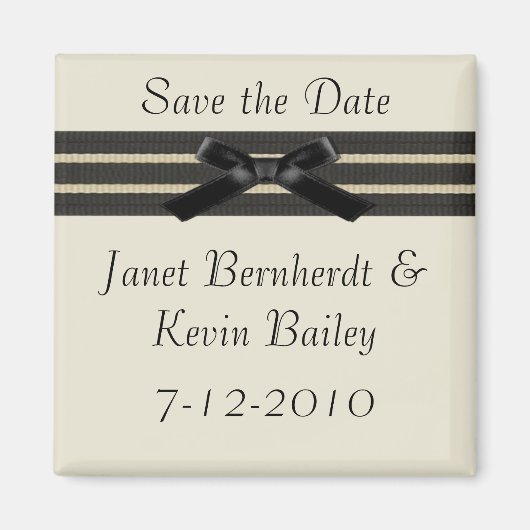 日付フォーマルマグネットの保存 マグネット (正面)