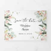 日付フットサルトリフォールドをすべて1つの招待状に保存 三つ折り招待状 (カバー)