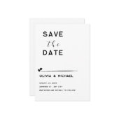 日付フラットノートカードの保存 ノートカード (正面/裏面インサイチュ)