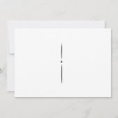 日付フラットノートカードの保存 ノートカード (裏面)