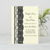 日付フランスのの保存(アイボリー) セーブザデート (スタンド正面)