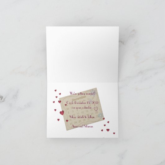 日付フレームの保存 案内状 (内部)